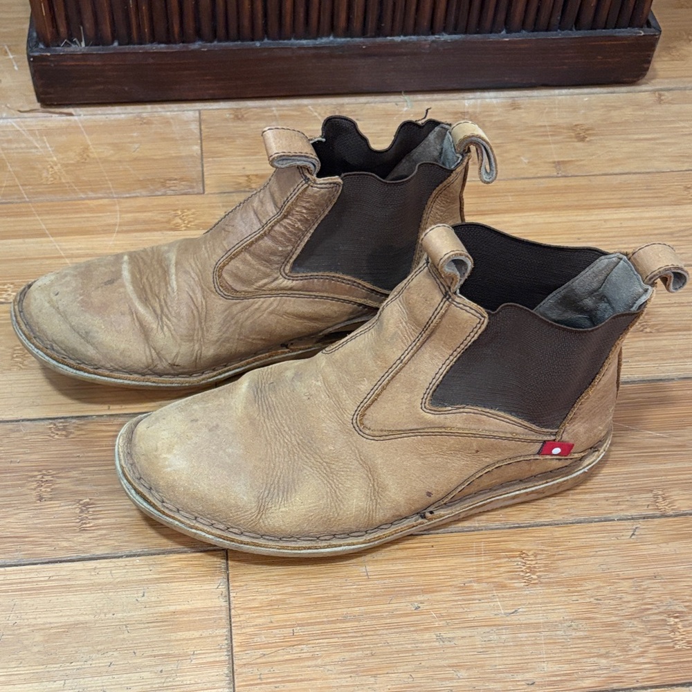 Women's Tan Leather Ankle Boots